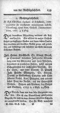 2. Rechtsgelahrheit.