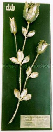 Metall-Rosenzweig, in Kassette