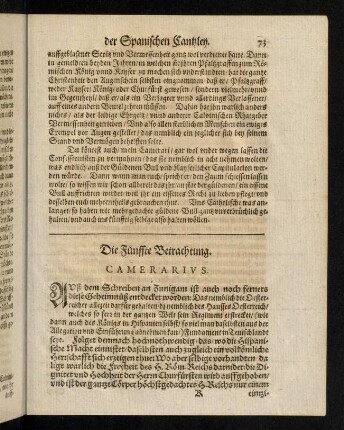 73-75, Die fünffte Betrachtung