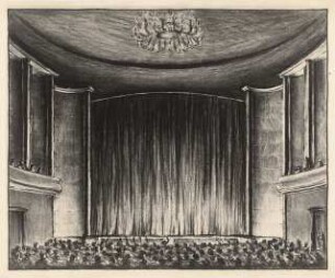 Nationaltheater, Mannheim: Perspektivische Ansicht Bühne