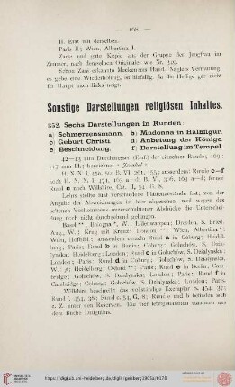 Sonstige Darstellungen religiösen Inhaltes (Nr. 352 - 380)