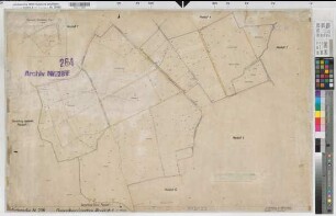 Niederaden (Lünen), Lanstrop (Dortmund), Umlegung Niederaden, Urkarte II Lanstrop Planblatt 1