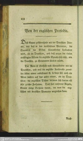 Von der englischen Prosodie