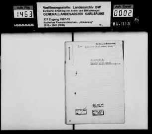 Löb-Stern, Hermmann Erben in Mannheim Käufer: Rudolf Ruth, Kraftfahrzeugmeister in Mannheim Lagerbuch-Nr. 3545/10 Mannheim