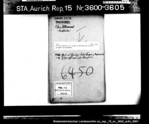 Die dem Schankwirt D.W. Tergau in Neufunnixsiel erteilte Erlaubnis zum Kramhandel