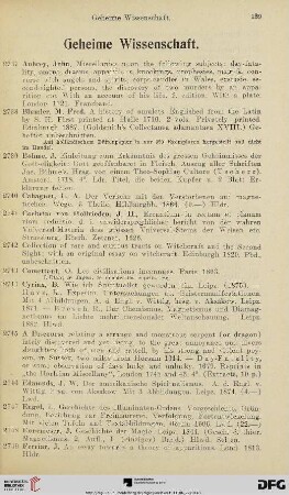 Geheime Wissenschaft (Nr. 2737-2816)