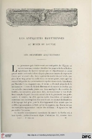 3. Pér. 36.1906: Les antiquités égyptiennes au Musée du Louvre : les dernières acquisitions