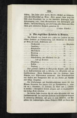 ¬Die¬ englischen Fräulein in Bayern