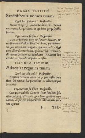 Prima Petitio. Sanctificetur nomen tuum.