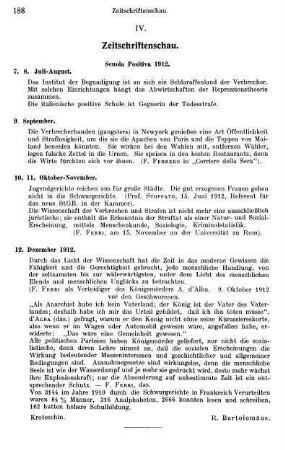 188, IV. Zeitschriftenschau