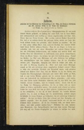 Festrede, gehalten bei der Vorfeier des Geburtstages Sr. Maj. des Kaisers Wilhelm am 26. Januar 1892 in der Aula des Seminars