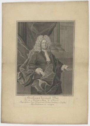 Bildnis des Abraham Christoph Plaz