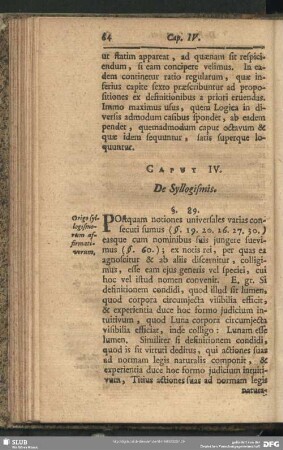 Caput IV. De Syllogismis