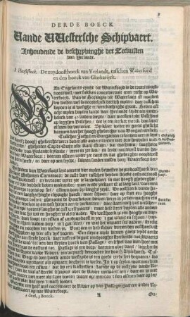 I Hooftstuck. De zuydoodthoeck van Yerlandt, tusschen Waterford en den hoeck van Glaskarijck.