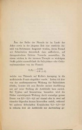Ueber die Wirkung der ß- Acetylamidosalicylsäure : Inaug.-Diss.