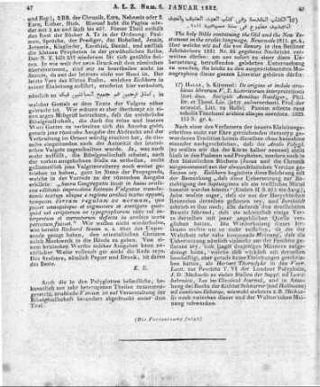 Rödiger, E.: De Origine Et Indole Arabicae Librorum V. T. Historicorum Interpretationis Libri Duo. Halle: Kümmel 1829