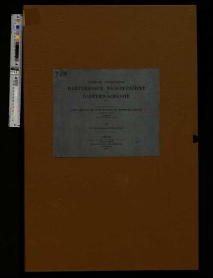 2, [Tafeln 2]: Sammlung ausgeführter Dampfbagger, Baggerprähme und Dampfbugsirboote