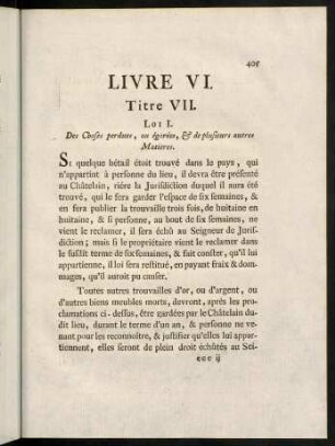 405-414, Titre VII.