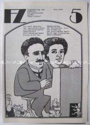Zeitung zum "Festival des politischen Liedes" 1978