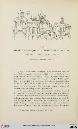 3. Pér. 19.1898: Les influences classiques et le renouvellement de l'art dans les Flandres au XVe siècle, [2]