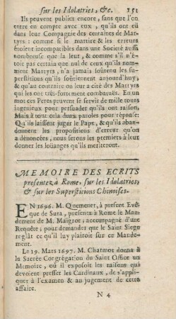 Memoire des ecrits