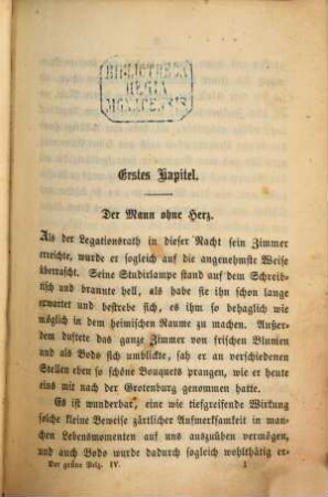 Der grüne Pelz : Roman, 4. Theil