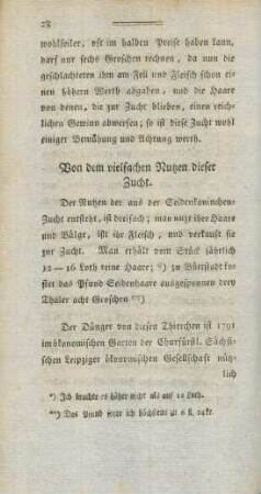 28-29 Von dem vielfachen Nutzen dieser Zucht.