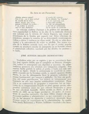 José Agustín Dillón (Almagaucha).