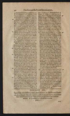 Decisio XV.