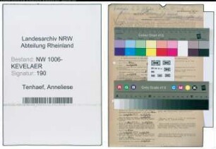 Entnazifizierung Anneliese Tenhaef , geb. 23.02.1921 (Bueroangestellte)