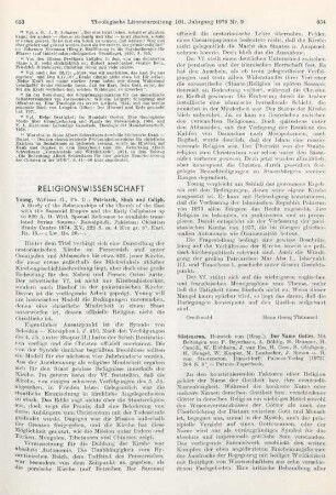 654-655 [Rezension] Der Name Gottes