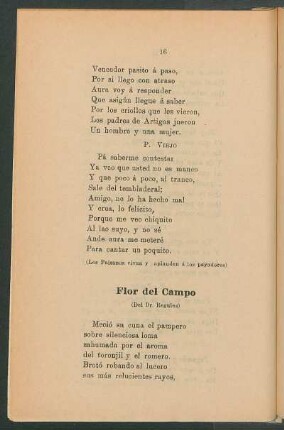 Flor del campo : (Del Dr. Regules)