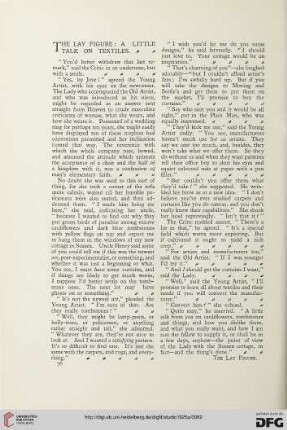 The lay figure: a little talk on textiles
