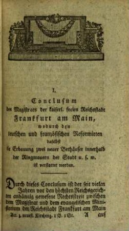 Acten, Urkunden und Nachrichten zur neuesten Kirchengeschichte, 1. 1788/89 (1789)