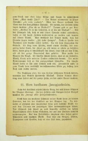 11. Vom dankbaren Zwergjunkerlein