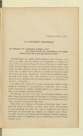 La Politique coloniale