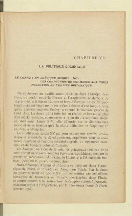 La Politique coloniale