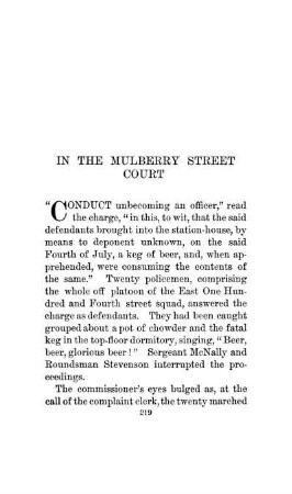 In The Mulberry Street Court