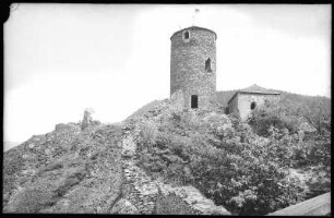Aussig. Burgturm Schreckenstein (Ersterwähnung 1319, Umbau um 1570)