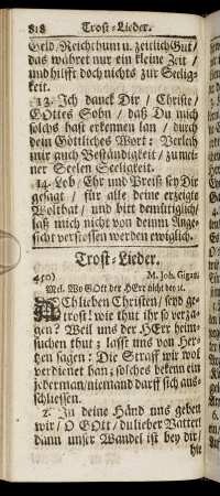 Trost-Lieder.