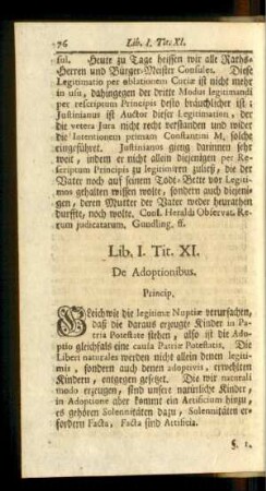 Tit XI. De Adoptionibus.