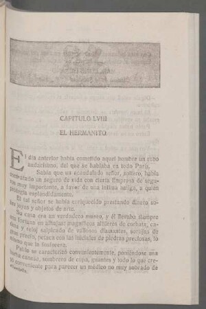 Capítulo LVIII - El hermanito