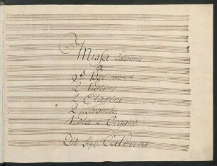 Messen; V (5), orch, org; C-Dur
