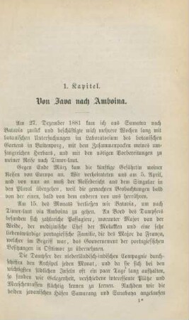 1. Kapitel. Von Java nach Amboina