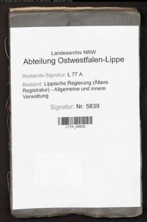 Aufnahme und ärztliche Versorgung im Irrenhaus zu Brake