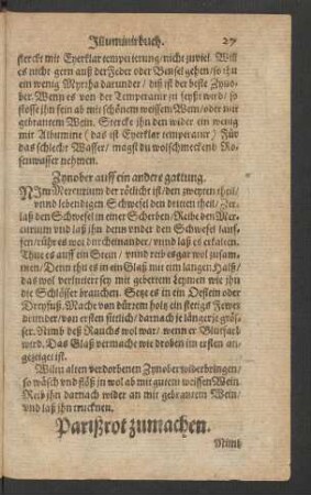 Parißrot zumachen.