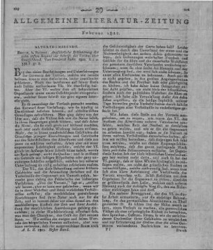 Rühs, F.: Ausführliche Erläuterung der zehn ersten Kapitel der Schrift des Tacitus über Deutschland. Berlin: Reimer 1821