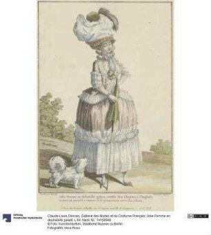 Gallerie des Modes et du Costume Français: Jolie Femme en deshabillé galant. L.64