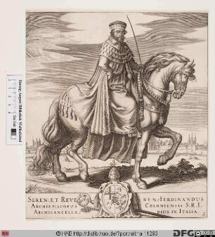 Bildnis Ferdinand (von Bayern), 1612-50 Kurfürst u. Erzbischof von Köln