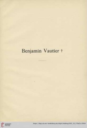 Benjamin Vautier (Nr. 117-125)